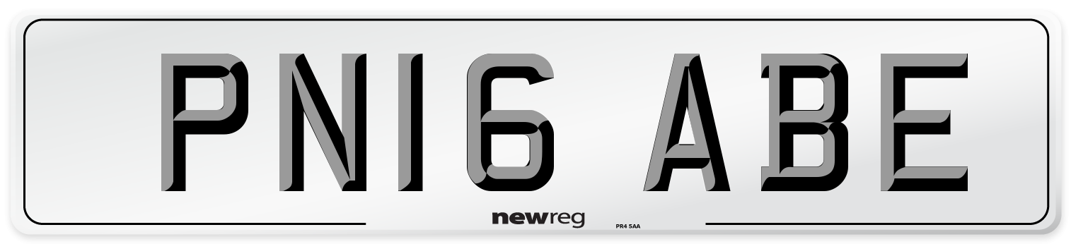 PN16 ABE Number Plate from New Reg